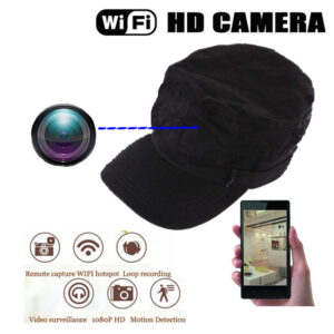 Hidden HD1080P Hat Pinhole Outdoor Live View Portable Micro Wireless Wifi Video Camera Recorder