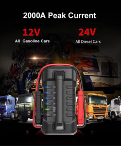CARKU 326B 56000mAh 3500A Jump Starter Power Bank 12V 24V Portable Battery Power Booster Jump Starter for Car and Truck