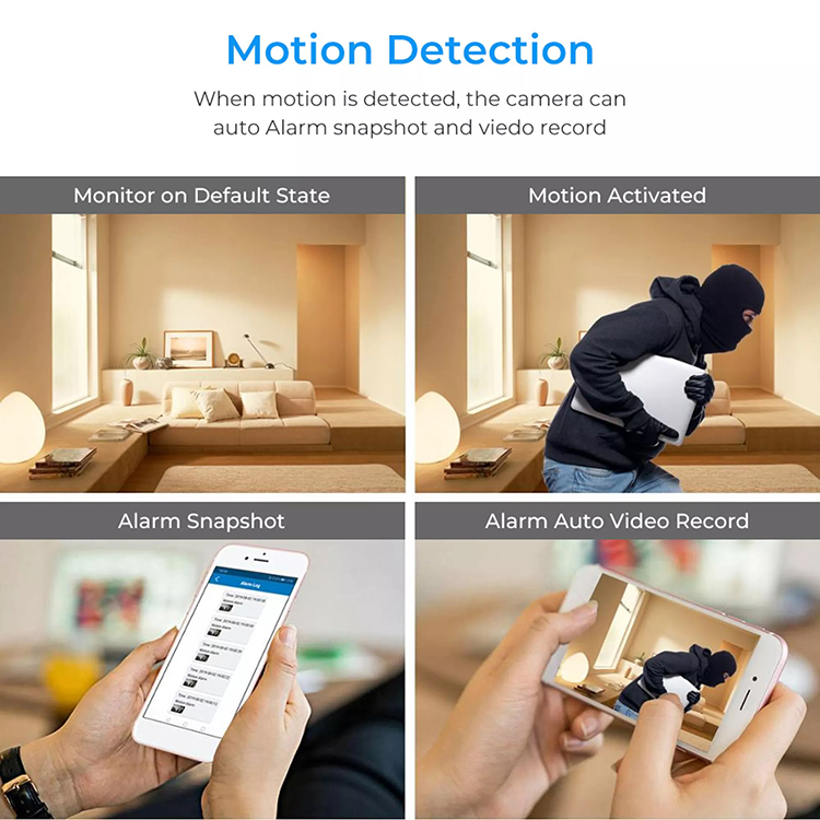 W25 WiFi Charger Camera 1080P HD Wireless Cam Night Vision 3600mAh Battery Wide Angle Support SD Card - Image 6