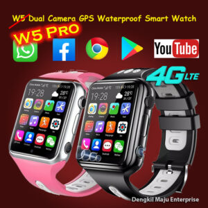 W5 Pro 4G LTE Whatsapp Facebook Google Play GPS Dual Camera Waterproof IP67 Phone Smart Watch
