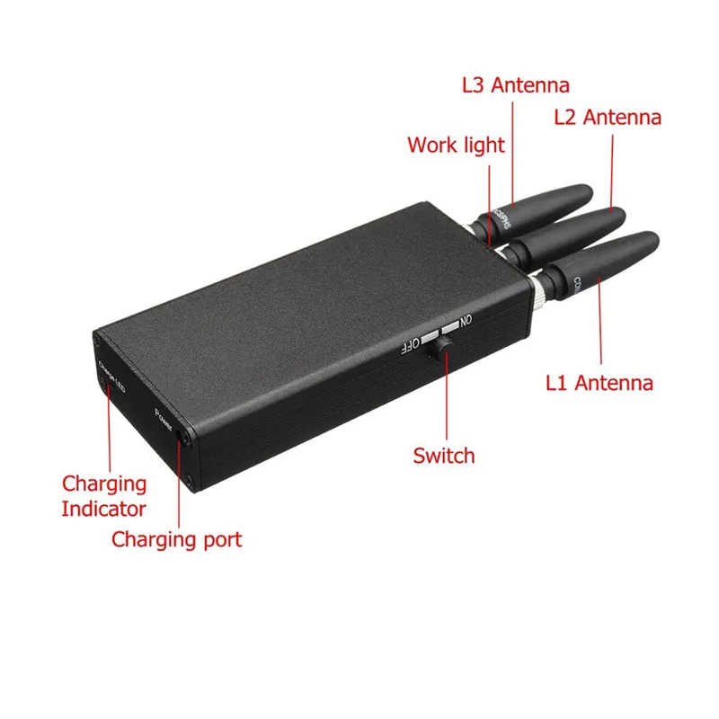 N3 Portable 3 Antennas Reject Multi-bands GPS Signal Positioning Anti-Tracker Interceptors - Image 2