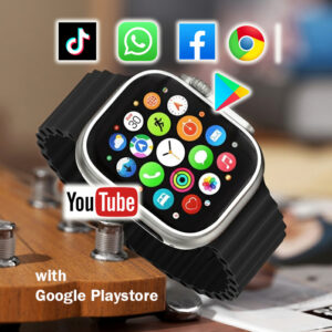 Upgraded X8 Ultra 4G Lte Wifi GPS NFC Google App Whatsapp Facebook Tiktok Youtube Camera Waterproof IP67 Health Heart Rate Phone Smart Watch