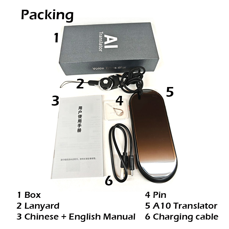 VORMOR A10 Two Way Language FAST Translation Touch Screen AI Online Offline Smart Voice Translator Image Recognition - Image 9