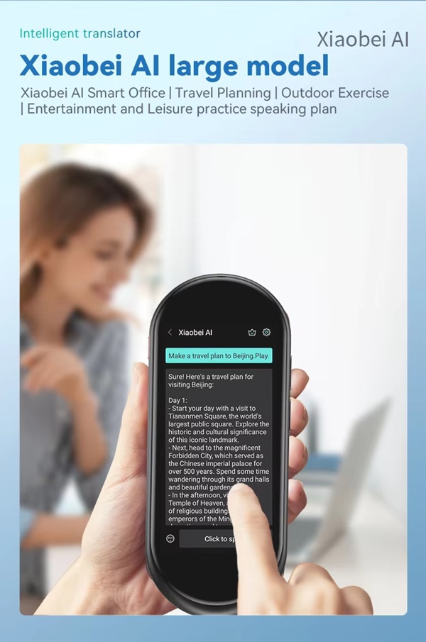 VORMOR A10 Two Way Language FAST Translation Touch Screen AI Online Offline Smart Voice Translator Image Recognition - Image 7