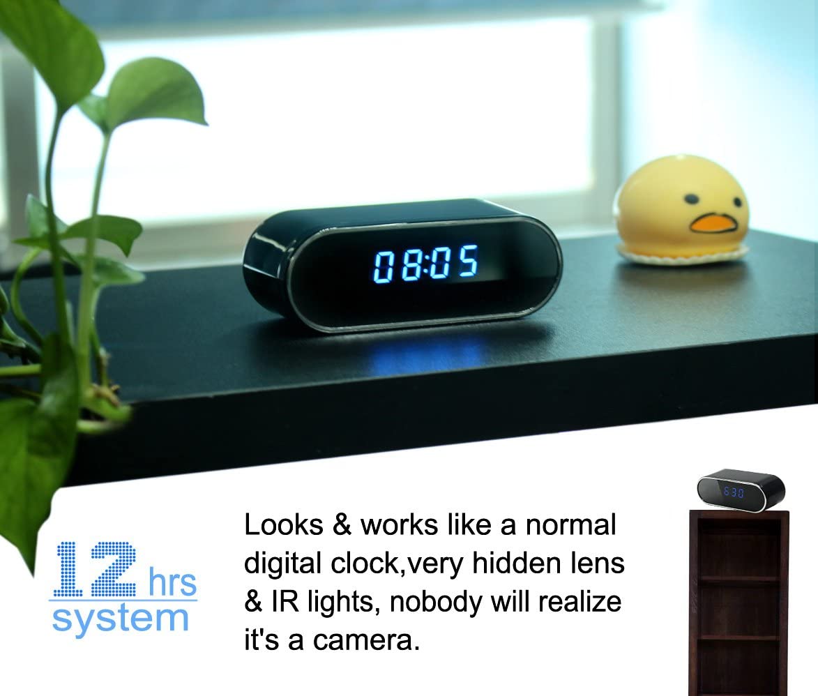 Wireless Wifi HD 1080P Mini Hidden IR Motion Spy Video Camera Alarm Clock Recorder - Image 2