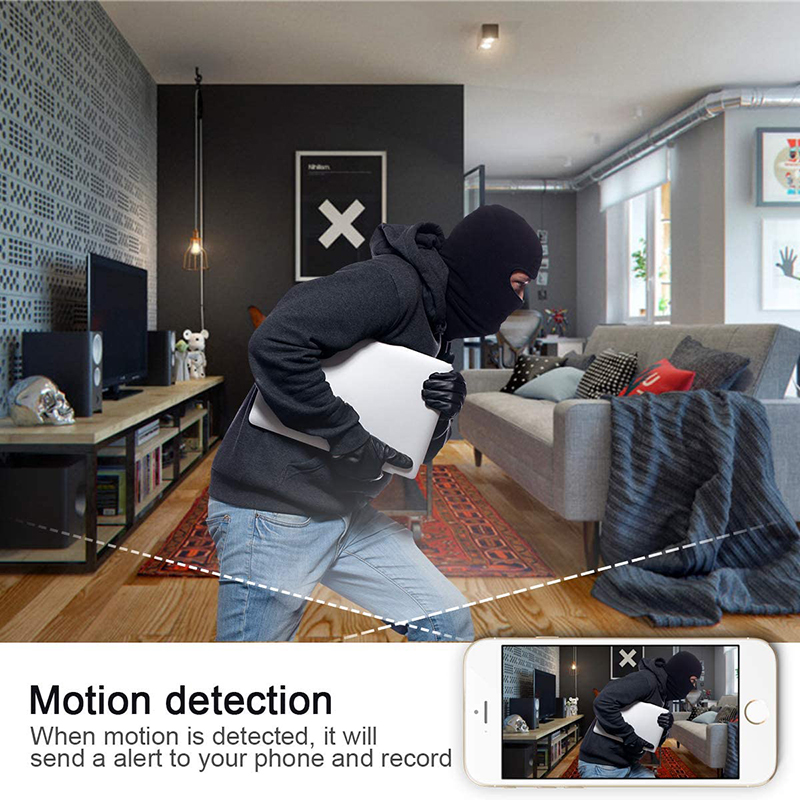 Wireless Wifi HD 1080P Mini Hidden IR Motion Spy Video Camera Alarm Clock Recorder - Image 4